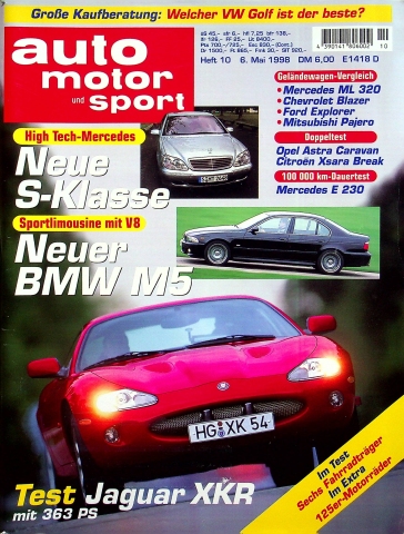 Deckblatt Auto Motor und Sport (10/1998)